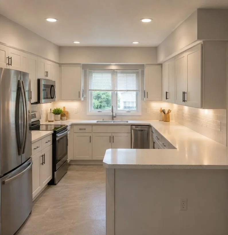 After — Before and after kitchen transformation example