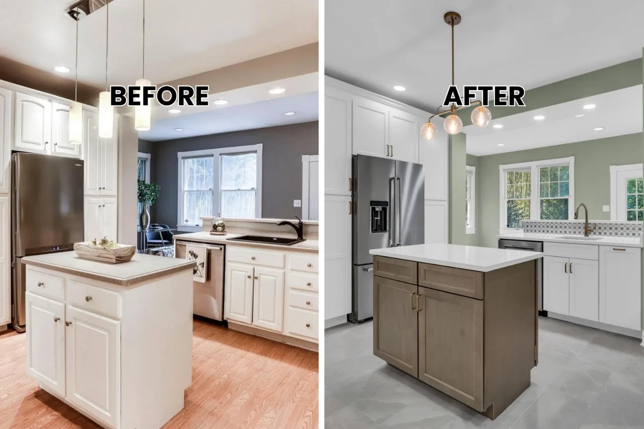 Kitchen layout and finish transformation